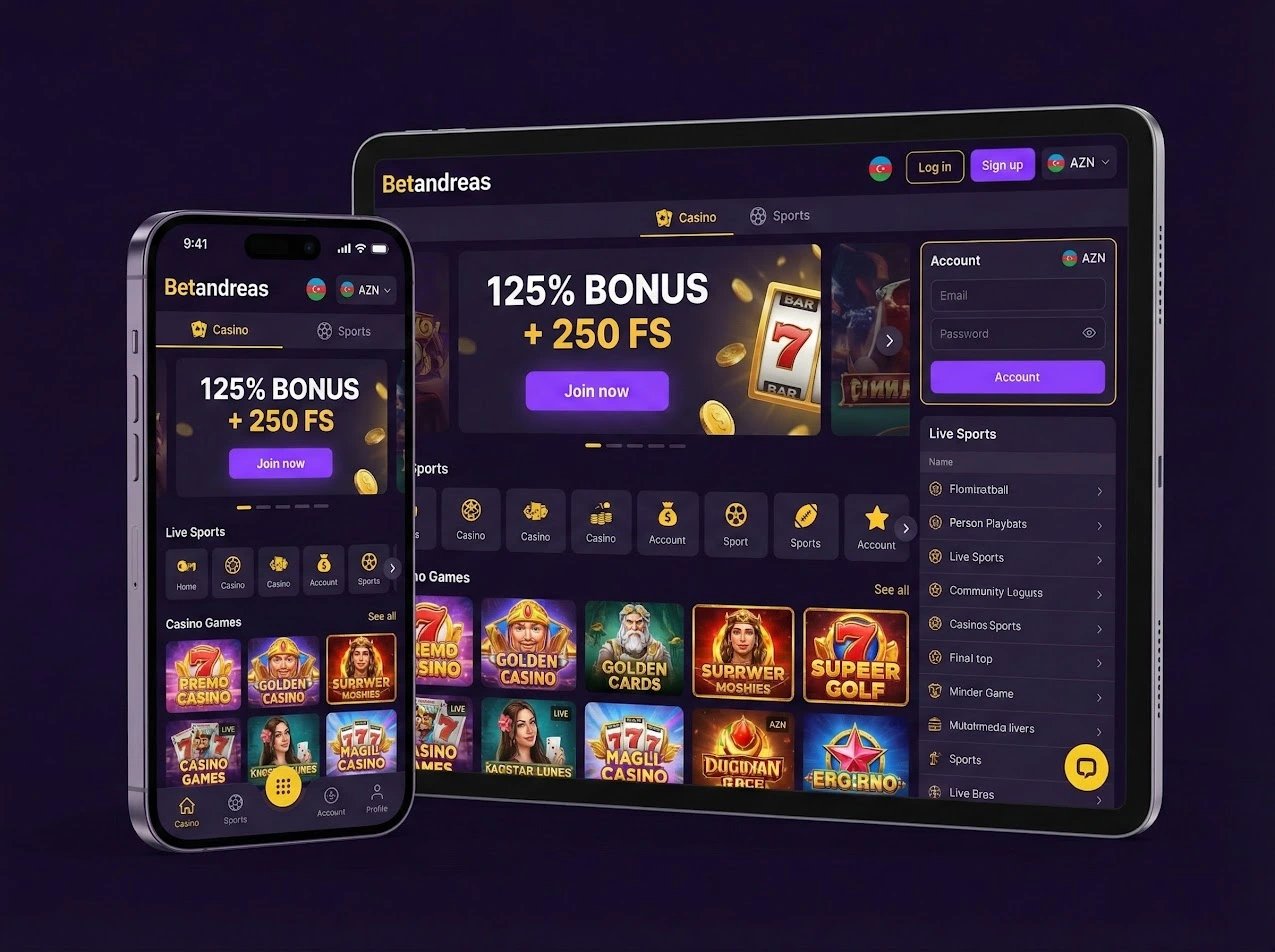 Betandreas Azerbaijan - Rəsmi onlayn kazino və mərc platforması